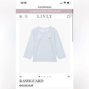 LIVLY Rashguard and Shorts Combo (9-12 mos)